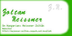 zoltan meissner business card